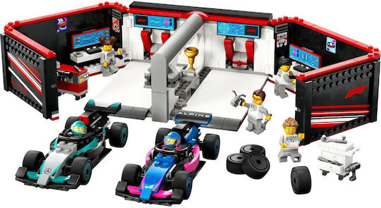 LEGO City F1® Garaj & Mașini Mercedes-AMG & Alpine pentru 7+ Ani 678 Bucăți