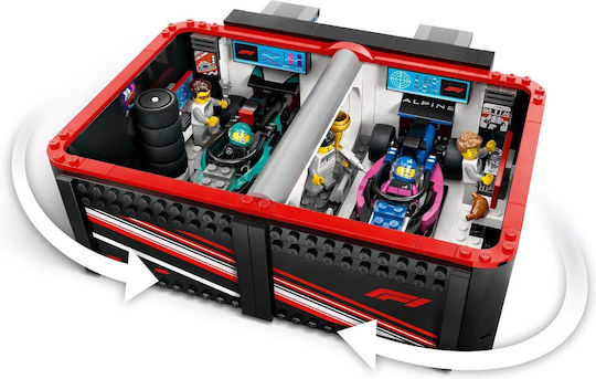 LEGO City F1® Garaj & Mașini Mercedes-AMG & Alpine pentru 7+ Ani 678 Bucăți