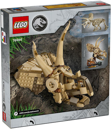 Lego Jurassic World Dinosaur Fossils: Triceratops Skull for 9+ Years 468pcs