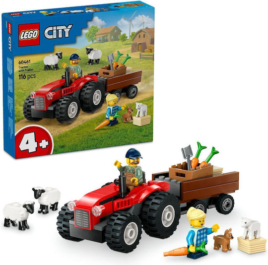 LEGO City Tractor cu Remorcă pentru 4+ Ani 116 Bucăți