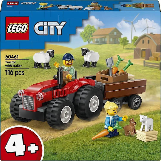 LEGO City Tractor cu Remorcă pentru 4+ Ani 116 Bucăți