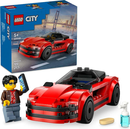 LEGO City Mașină Sport Roșie Pentru 5+ Ani 109 Bucăți