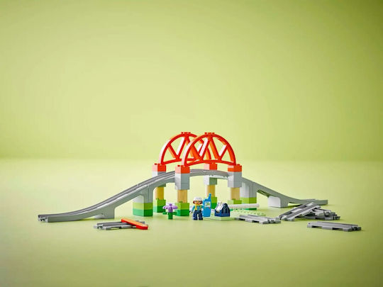 LEGO Duplo Train Bridge and Tracks Expansion Set for Ages 2 Plus 42 Pieces