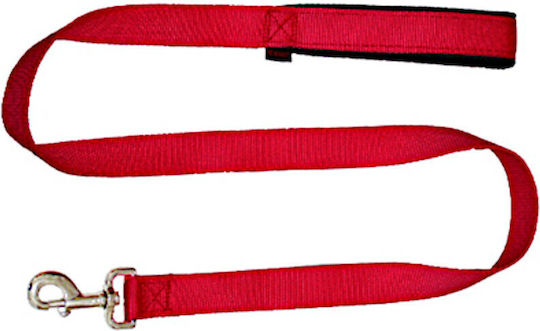 Pet Interest Dog Leash/Lead Strap Single Layer Small with Neoprene Lining in Red color 1.2m x 1.5cm 3341-S