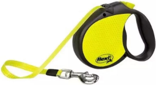 Flexi Leash New Classic M Tape 5m Up to 25kg Neon Yellow
