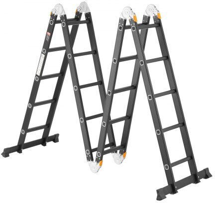 Vevor Vielfachzweckleiter aus Aluminium 4x5 mit maximaler Höhe von 5.8m