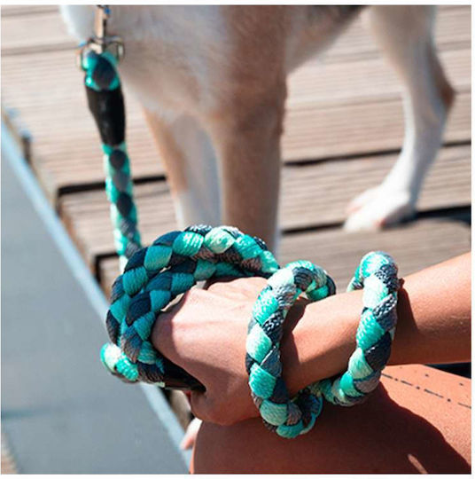 Λουρί Οδηγός Σκύλου Rope Multicolor Blue Lagoon Πολύχρωμο 1,8x150cm