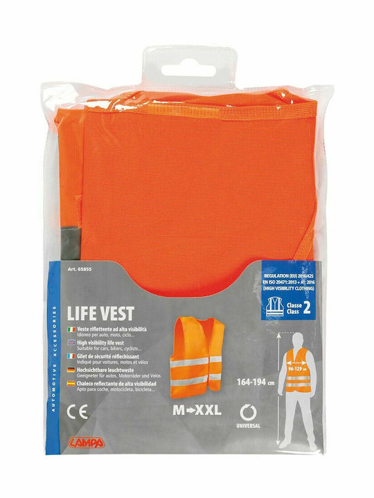 Lampa Arbeitsweste mit reflektierenden Bändern Orange