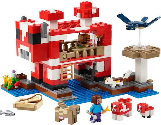 LEGO Minecraft The Mooshroom House for Ages 8+ 500 Pieces