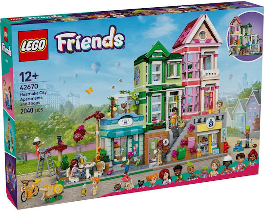 LEGO Friends Apartamente și Magazine Heartlake City pentru 12+ Ani 2040 Bucăți