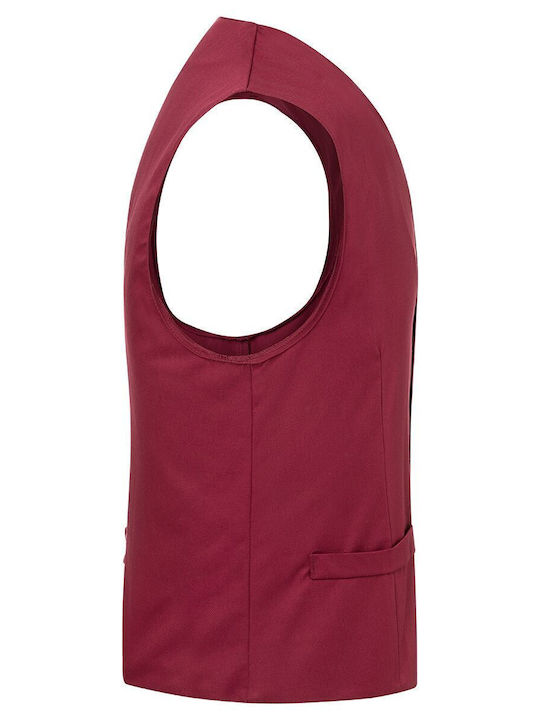 GGM Gastro Men's Safety Vest Burgundy
