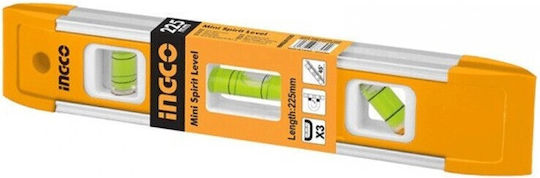 Ingco HMSL01030 Spirit Level Aluminum Magnetic 22.5cm with 3 Eyes