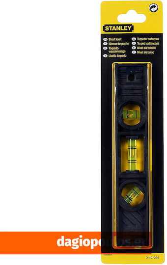 Stanley Torpedo Plastic Spirit Level 20cm with 3 Eyes