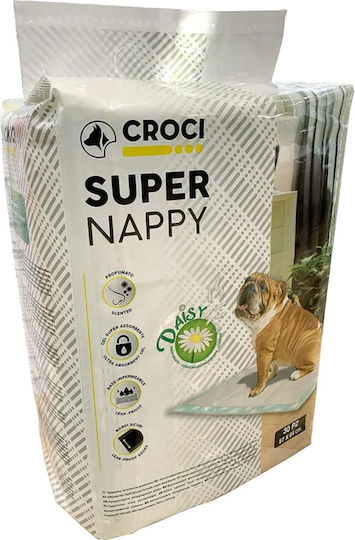Croci Super Nappy Daisy Επιδαπέδια Πάνα Σκύλου 30τμχ