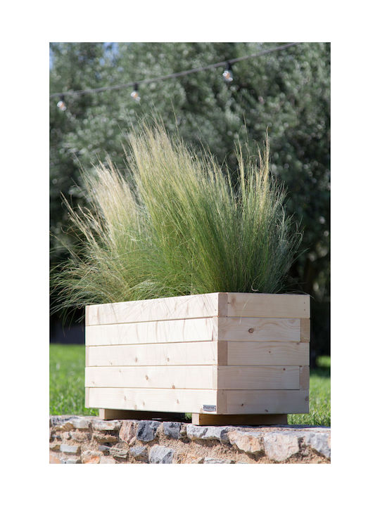 Woodware Ζαρντινιέρα Ξύλινη Μπεζ 100x50x39εκ.