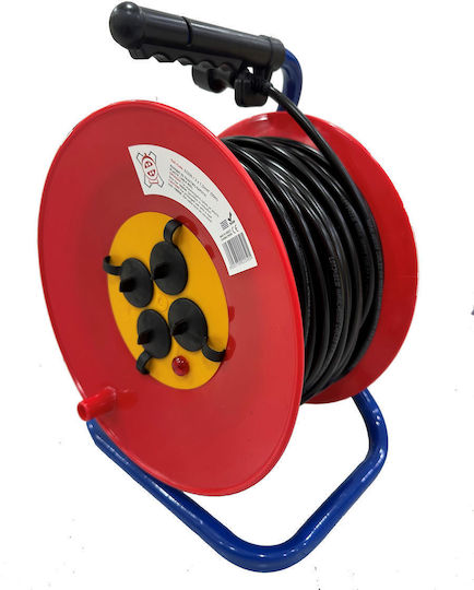 CHaralampidis Extension Reel Cord 3 x 1.5mm²/50m Orange