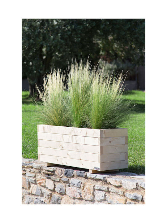Woodware Σετ Ζαρντινιέρες Ξύλινες Καφέ 100x30x40εκ.