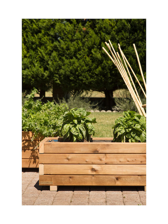 Woodware Σετ Ζαρντινιέρες Ξύλινες Καφέ 90x30x38εκ.