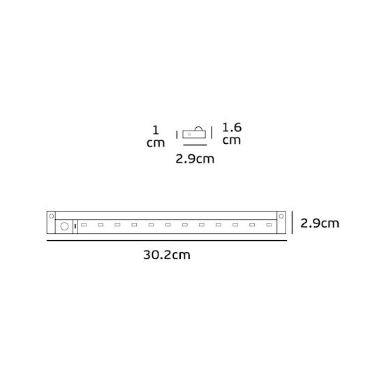 VK Lighting LED Light Linear for Cabinets with Battery Powered and Motion Sensor 1pcs