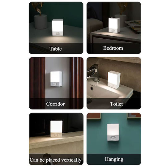 LED Lumină de siguranță cu Alimentare cu baterie și Senzor de mișcare 1buc