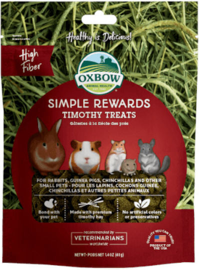 Oxbow Simple Rewards Timothy Treat for Guinea Pig, Rabbit and Hamster 40gr