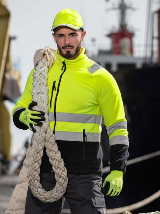 Stenso Prisma Work Fleece Jacket Reflective Yellow
