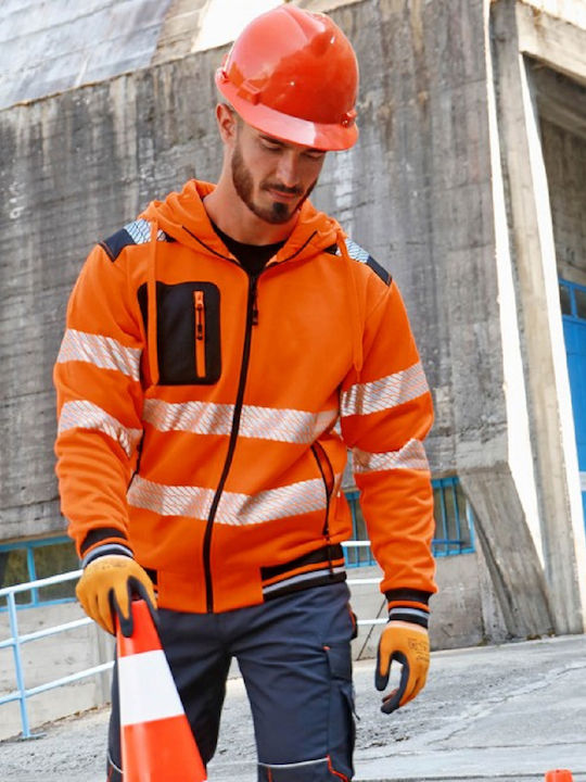 Stenso Prisma HV 2.0 Work Jacket Reflective with Hood Orange