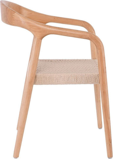 Lexy Dining Room Wooden Chair Natural 56x56x78cm