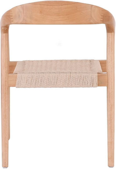 Lexy Dining Room Wooden Chair Natural 56x56x78cm