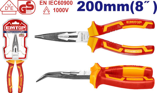 Emtop Cutting Plier Curved Electrician Length 200mm