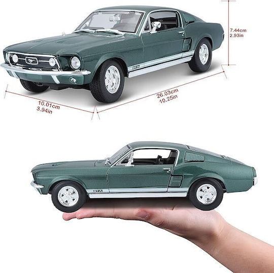 Maisto 1967 Ford Mustang GTA Fastback 1:18 Die Cast Количка 1:18 За 3+ Години