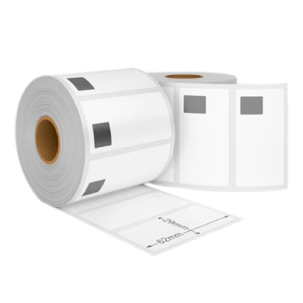 Brother 800 Αυτοκόλλητες Ετικέτες σε Ρολό για Εκτυπωτή Ετικετών 62x29mm