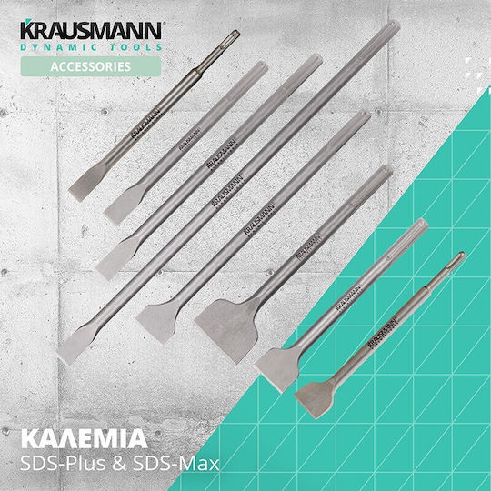 Krausmann Chisel Bits 300x75mm with SDS Max Socket
