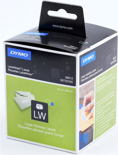 Dymo Selbstklebende Etikettenrollen 89x36mm 2Stück