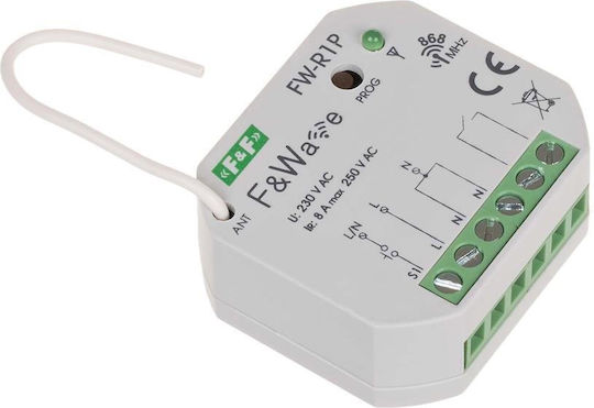 F&F Ρελέ Ράγας Ισχύος 8A Διπολικό με Τάση 265V