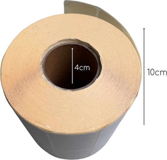 thessPACK 4500 Selbstklebende Etikettenrollen 40x20mm 1Stück