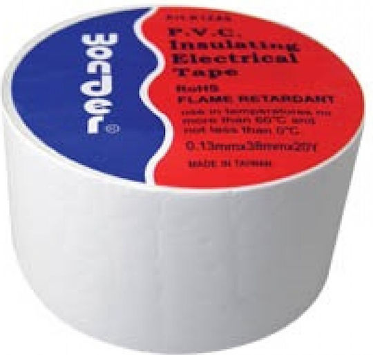 Wonder Insulation Tape 38mm x 20m 5 Pieces White