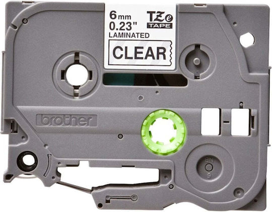 Brother P-touch Label Maker Tape 8m x 6mm in Transparent Colour Compatible with Brother TZe/TZ