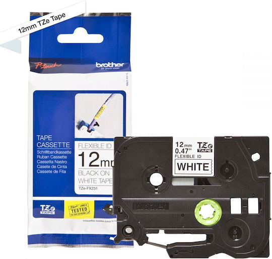 Brother Tze-fx231 Label Maker Tape In Black Colour Compatible With Brother TZe/TZ