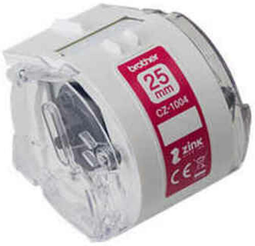 Brother Label Maker Tape 5m x 25mm White
