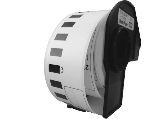 Brother Label Maker Tape 30.5m x 29mm in White Colour Compatible with Brother DK