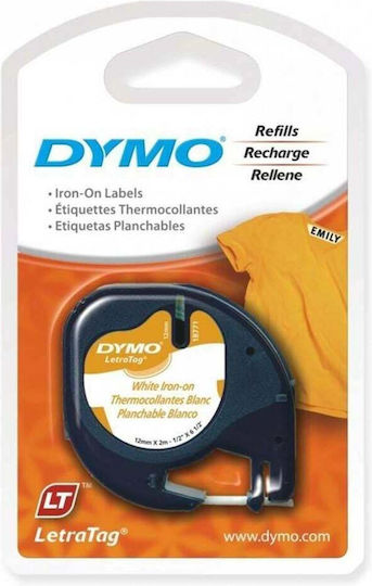 Dymo 18769 Label Maker Tape In Black Colour Compatible With Dymo LetraTag/LT