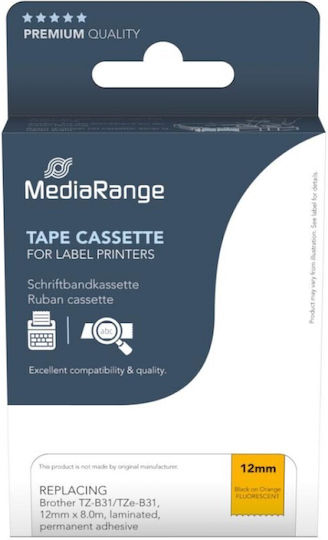 MediaRange Label Maker Tape in Black Color 1pcs