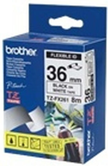 Brother TZe-FX261 Label Maker Tape 8m x 36mm in White Colour Compatible with Brother TZe/TZ