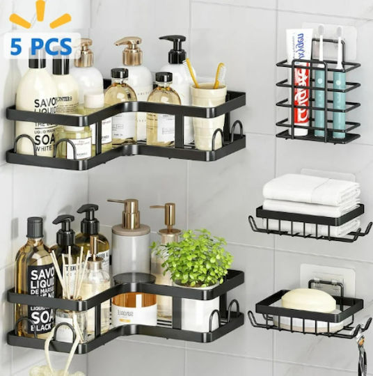 Σετ Επιτοίχια Ράφια Μπάνιου 5pcs 2155 170141_b 170141_b