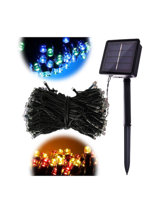 200 Lights LED 20m. Multicolor Solar in String 1pcs