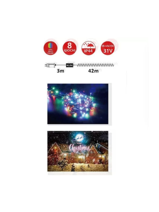 600 Luminite LED 42m RGB în Șir
