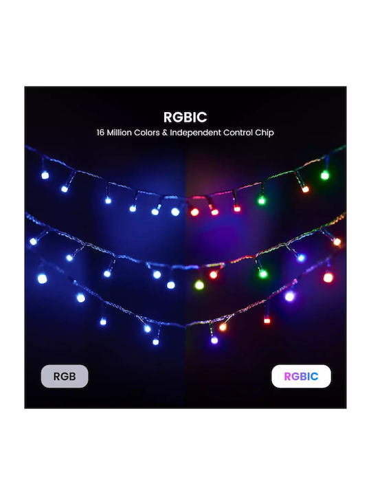 200 Λαμπάκια LED 20μ. RGBIC σε Σειρά
