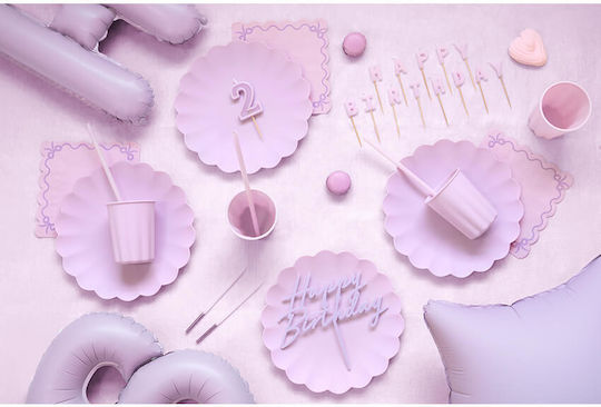 "Happy Birthday" Candles Lilac