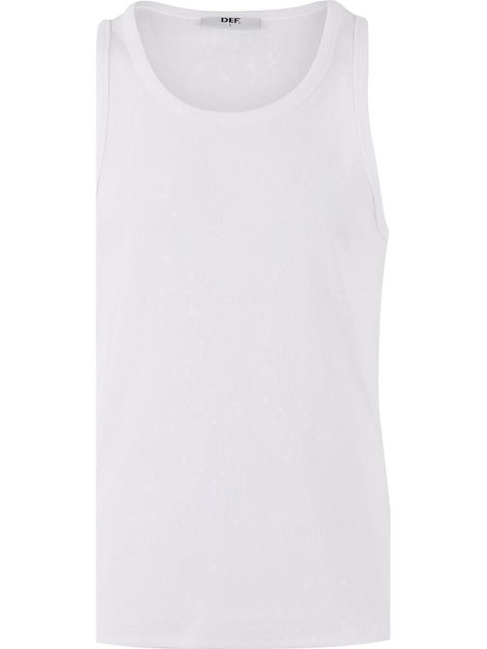 Def Tank Tops Bright White+micro Chip Yes Fw25 Dftt032-20337